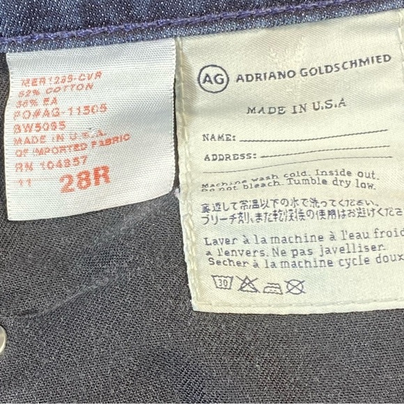 AG Jeans Womens 28R Blue The Legging Ankle Super Skinny Low Rise Stretch Denim - Picture 12 of 16